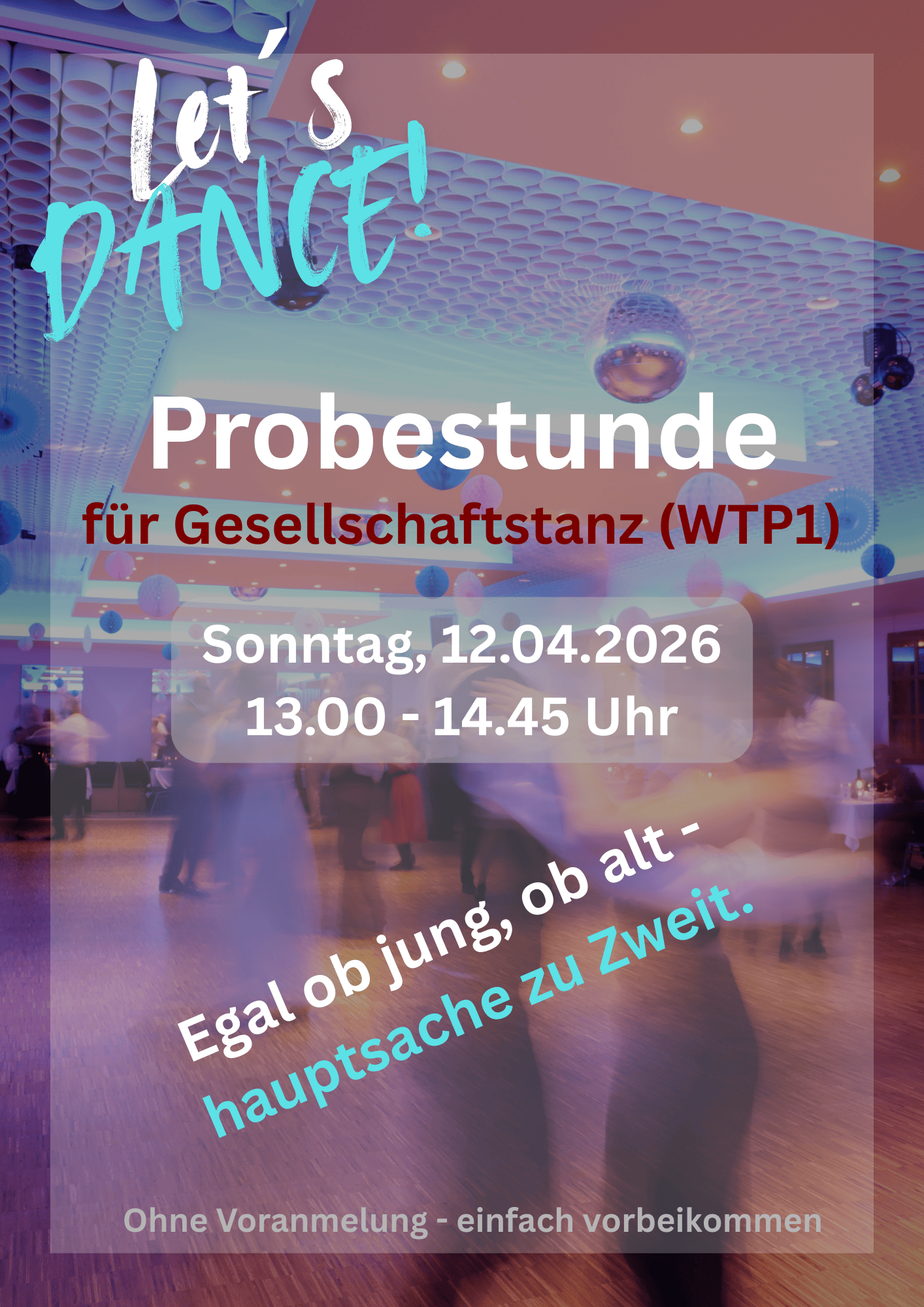 Probestunde Gesellschaftstanz