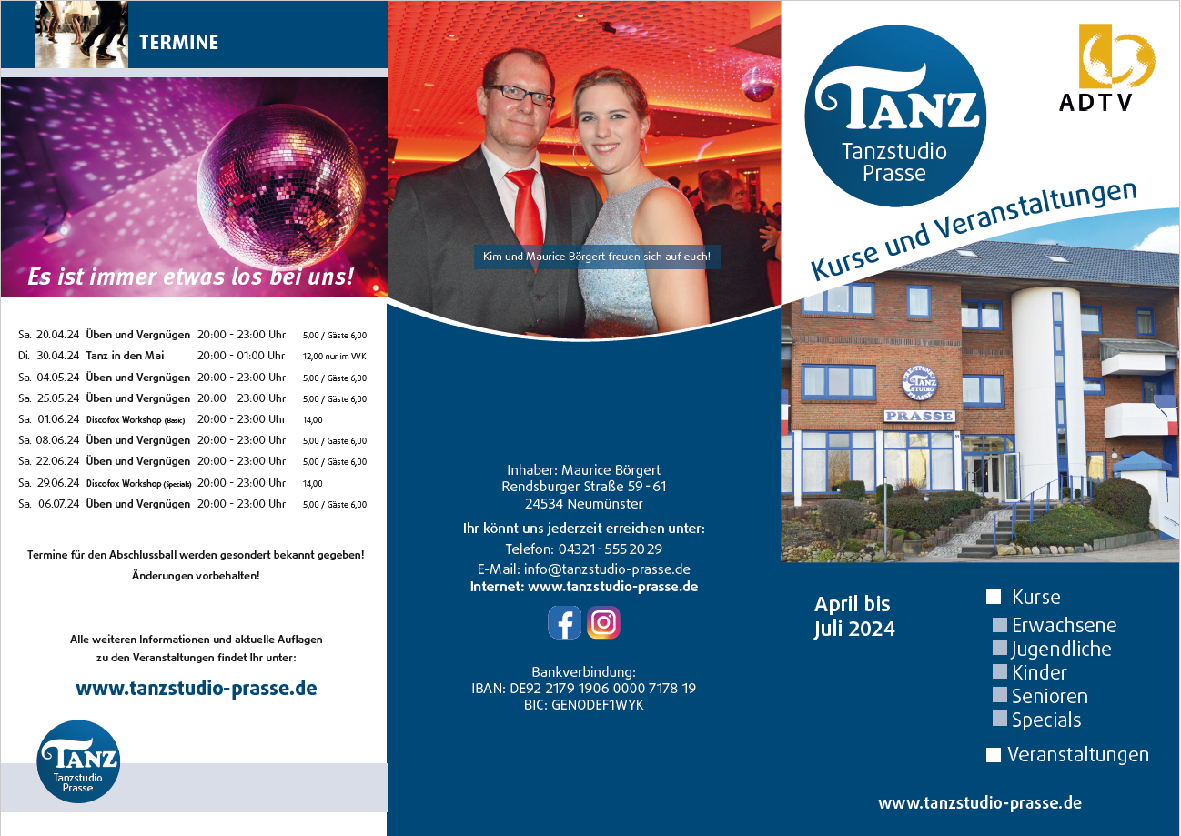 Startseite - ADTV Tanzstudio Birgit Prasse in Neumünster